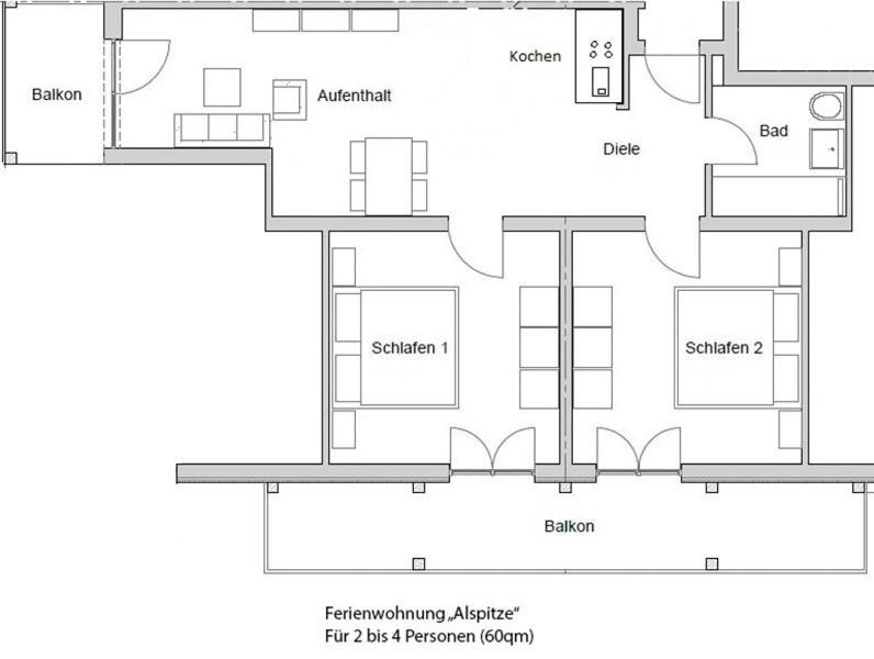 Ferienhaus Wetterstein 格赖瑙 外观 照片
